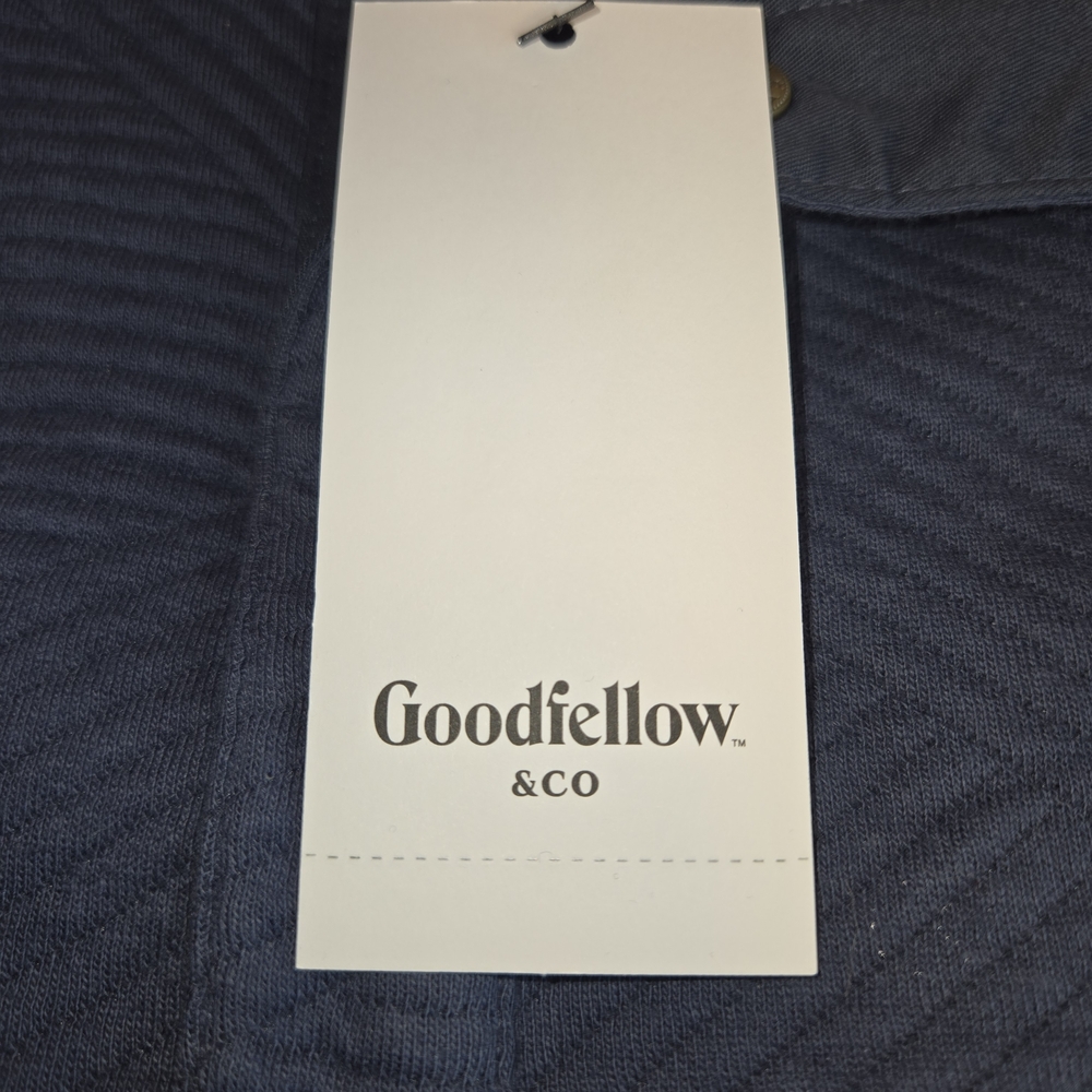Goodfellow & Co Men's Dark Gray Textured Button Down Shirt - Picture 6 of 8